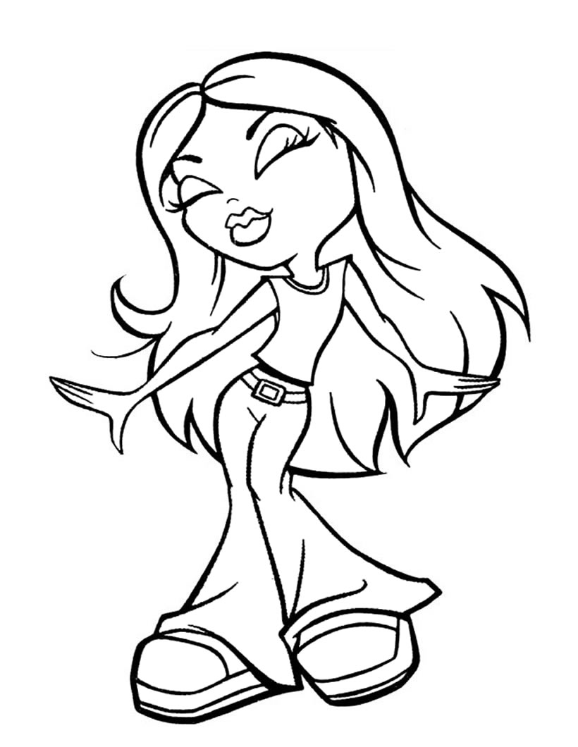 Coloring Pages Dancing GIF File HD Clipart