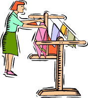 And Clotheline Laundry Hanging Free GIF HQ Clipart