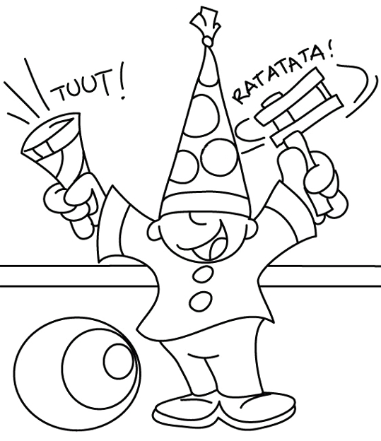 Coloring Pages Birthday Free Clipart HD GIF Image