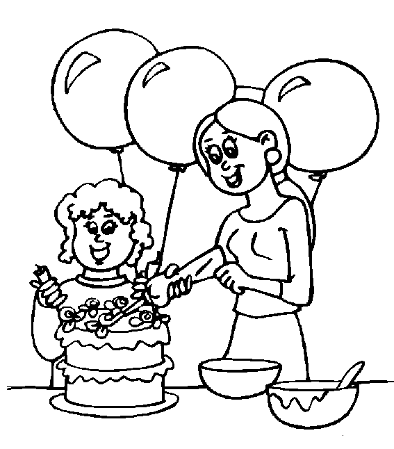Coloring Pages Birthday Free HQ Image GIF Image