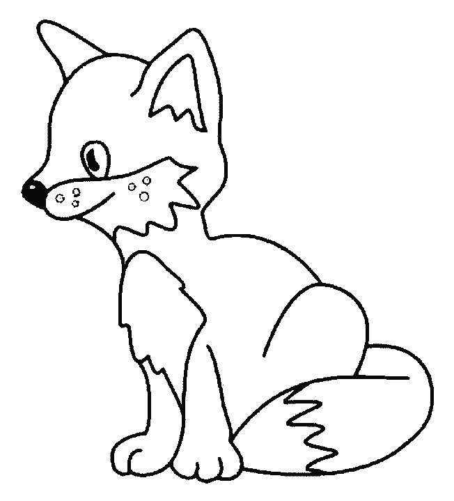 Coloring Fox Pages Free Clipart HQ GIF Image
