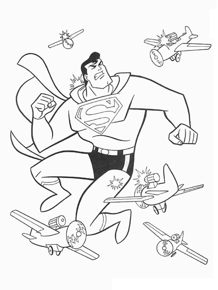 Coloring Pages Superman HD Image Free GIF Image