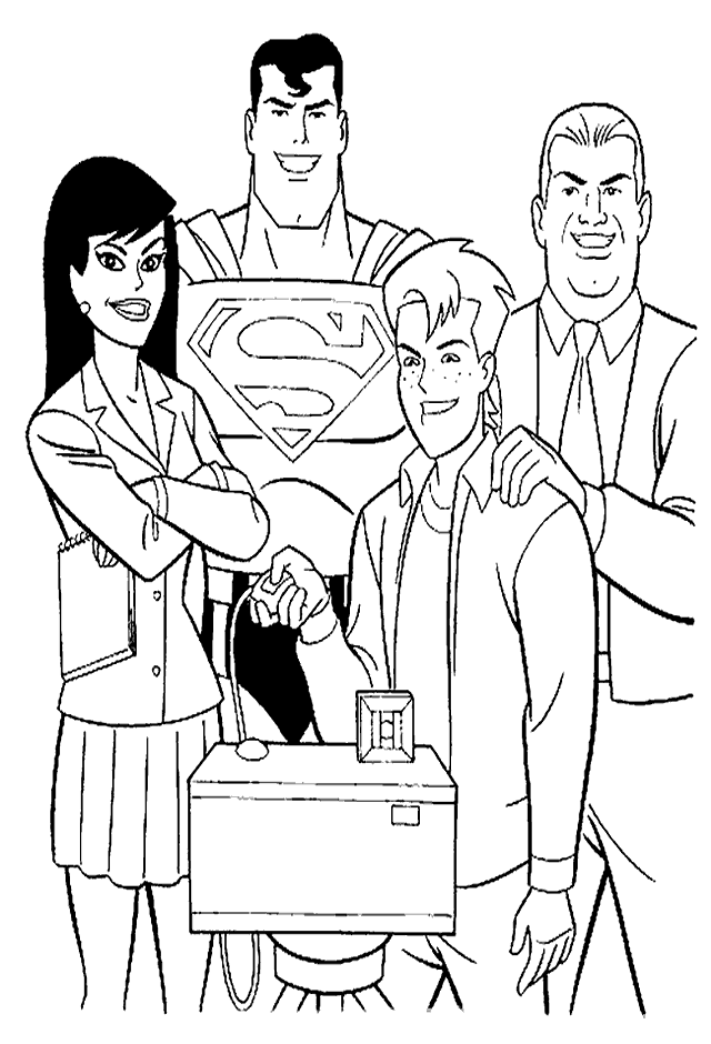 Coloring Pages Superman Free Download GIF HD GIF Image