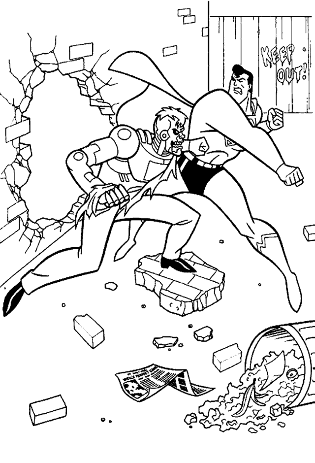 Coloring Pages Superman Free GIF HQ GIF Image