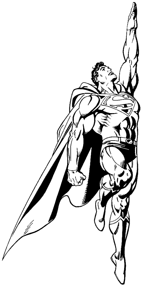 Coloring Pages Superman Download HQ GIF Image