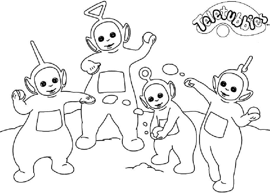 Teletubbies Coloring Pages Free HD Image GIF Image